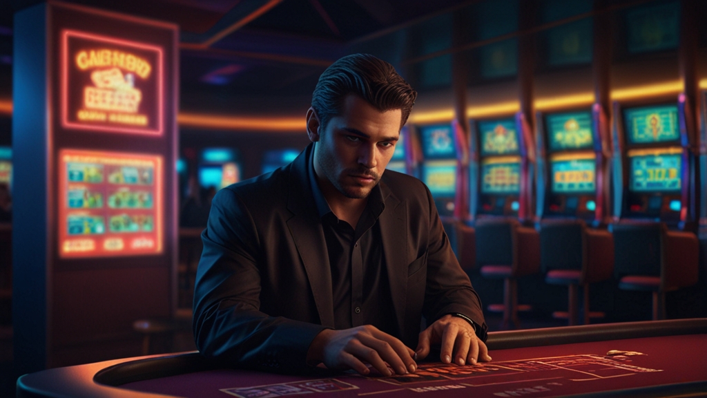 Player checking a failed withdrawal status at a casino support desk