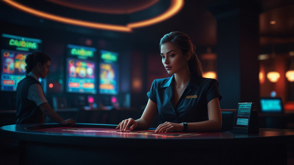Casino cashier screen with withdrawal request and verification documents